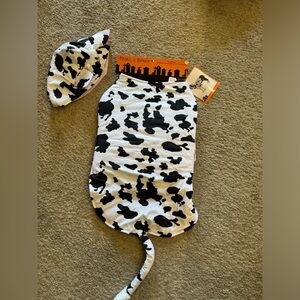 Halloween dog Costume- Cow